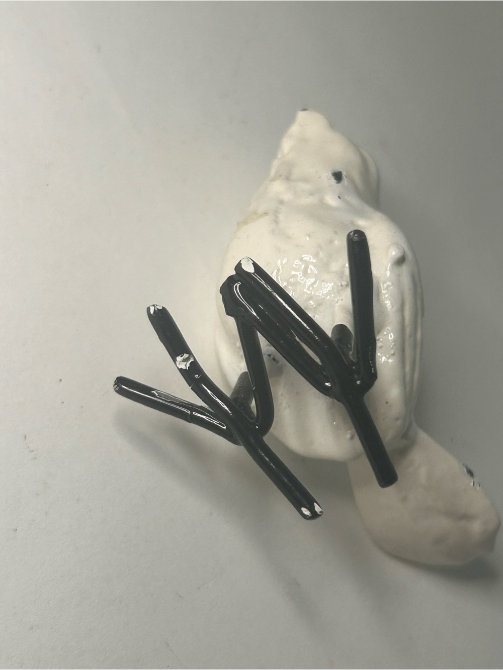 Cast Iron White Bird Figure Trinket Rustic Shabby‎ Chic Cottagecore Country 2” - Picture 3 of 3